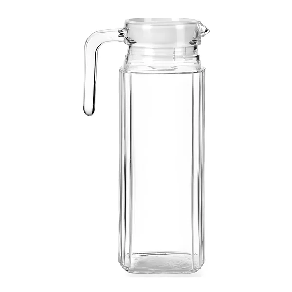 Jarra de 0,95 L de cristal con tapa blanca