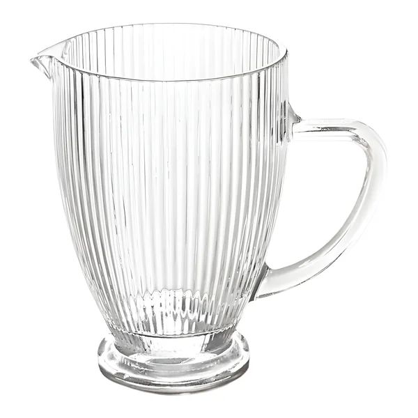 Jarra de 1,2 L de cristal grabado a rayas transparente