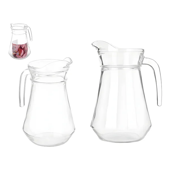 Jarra de 1,3 L transparente con asa - Imagen 2
