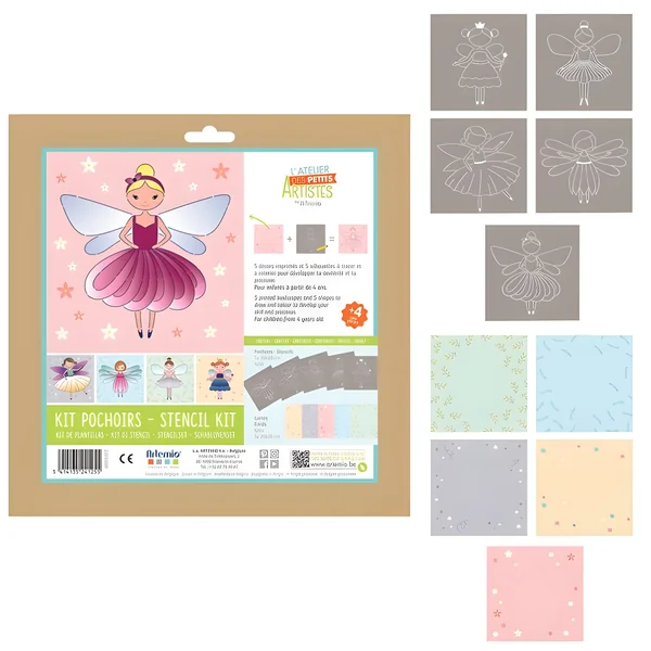 Kit de plantillas Stencil de hadas - 10 piezas