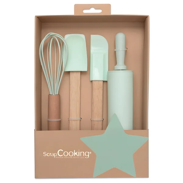 Kit de utensilios de repostería - Scrapcooking - 4 piezas
