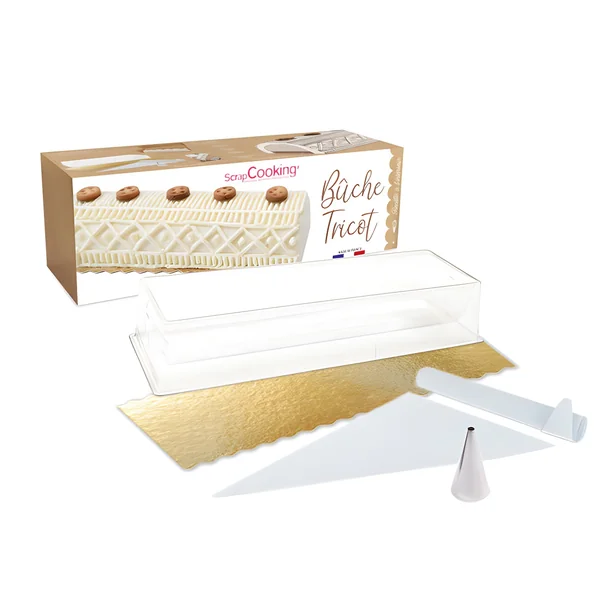 Kit para tronco de Navidad de punto - Scrapcooking - 5 piezas