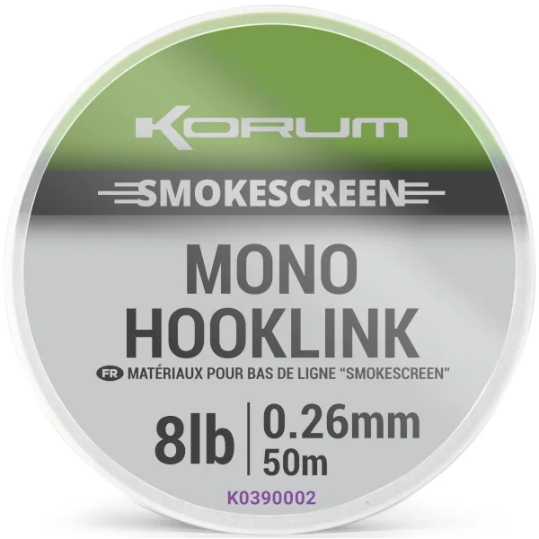 Korum Smokescreen Mono Hooklink 12lb - Imagen 3