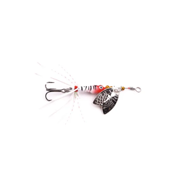 Larva Mayfly Micro Spinner Roach Anzuelo Triple - Imagen 2