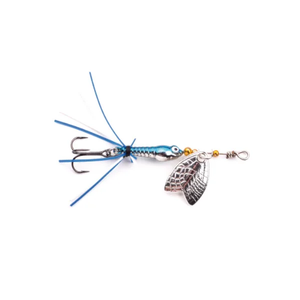Larva Mayfly Micro Spinner Roach Anzuelo Triple - Imagen 5