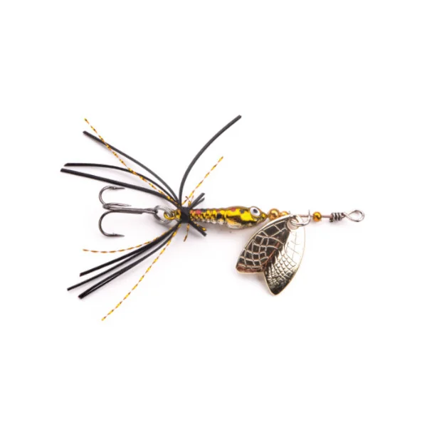 Larva Mayfly Micro Spinner Roach Anzuelo Triple - Imagen 7