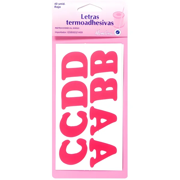 Letras termoadhesivas - Hemline - 40 unidades - Imagen 3