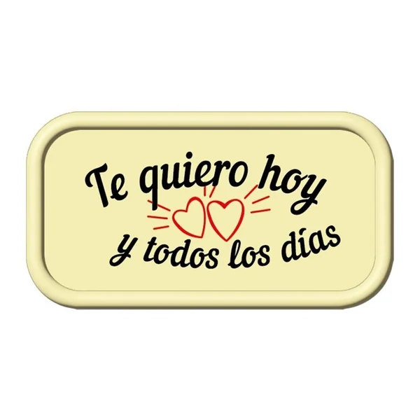 Letrero de chocolate blanco de San Valentín - Dekora - 75 unidades