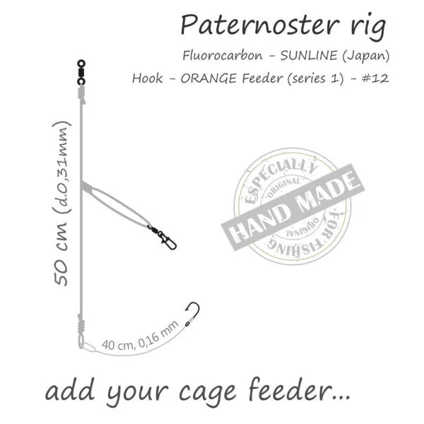 Life-Orange Feeder Rig Paternoster sin Feeder