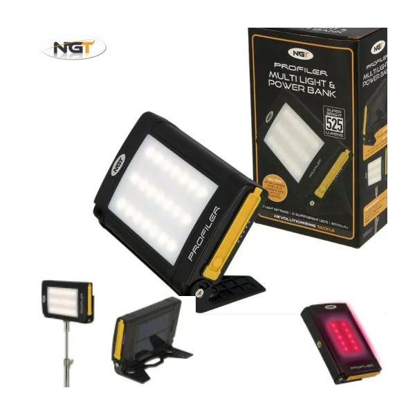 Linterna NGT Powerbank Bateria Con Panel Solar