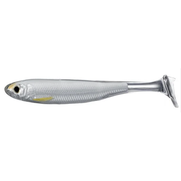 Livetarget Lures Slow-Roll Shiner Paddle Tail Shad Silver/Brown 7.6cm (4 piezas)