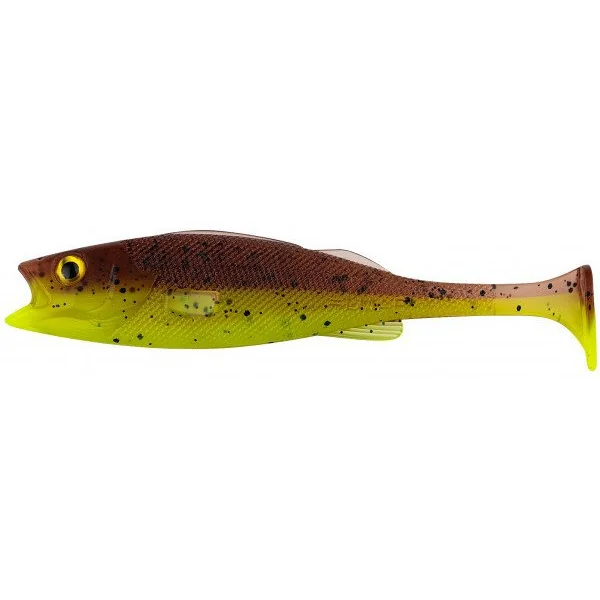LMAB Köfi Perch Shad 23cm Green Pumpkin Chartreuse (1pc)