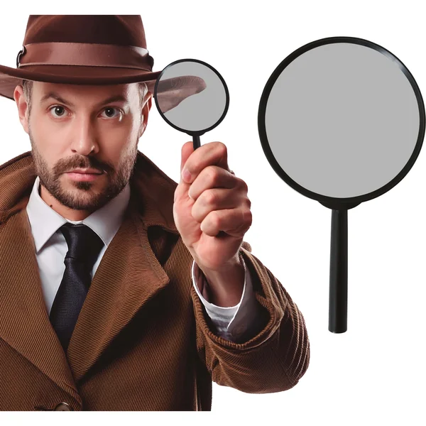 Lupa de detective de 16 cm