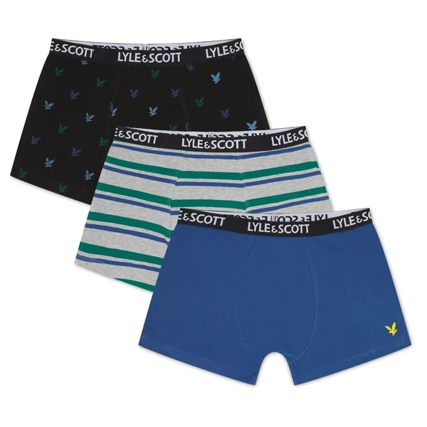 Lyle and Scott 3 Pack of Mixed Trunks
