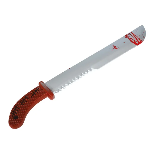 Machete con sierra ensangrentado de 60 cm - Imagen 3