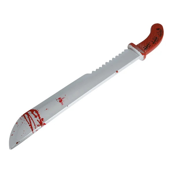 Machete con sierra ensangrentado de 60 cm - Imagen 4