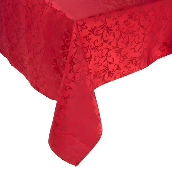 Mantel de 2,50 x 1,50 m de tela Jacquard rojo