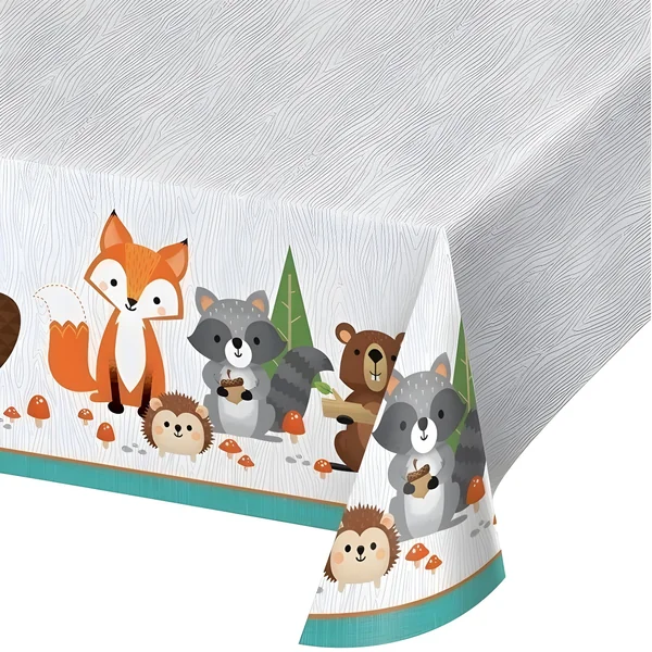 Mantel de Animales del Bosque - 1,37 x 2,59 m