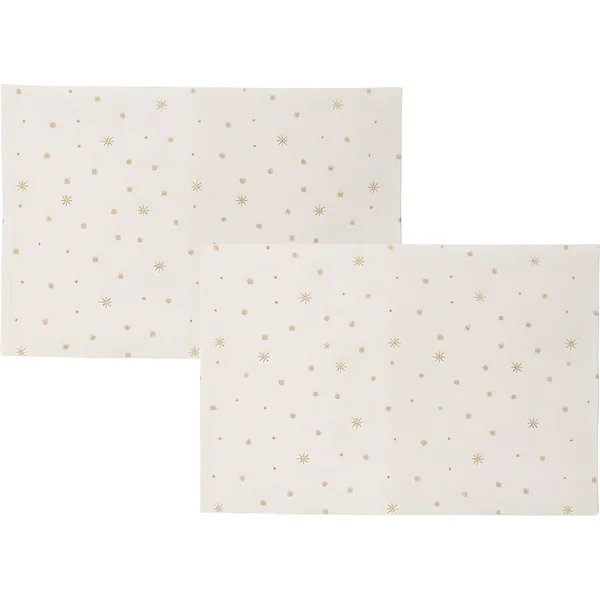 Mantel individual de 48 x 33 cm estrellas - 2 unidades