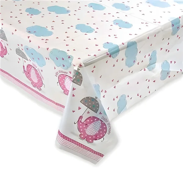Mantel Pink Elephant Party - 1,37 x 2,13 m
