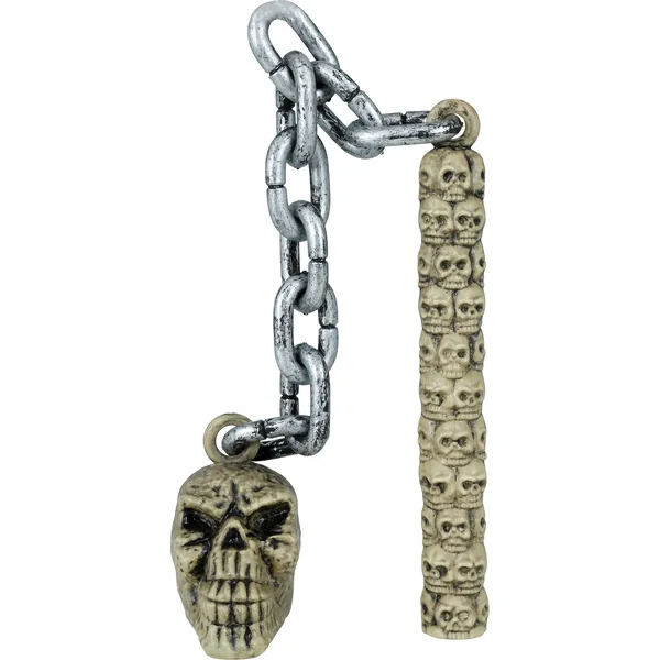 Maza cadena calavera de 84 cm - Imagen 4