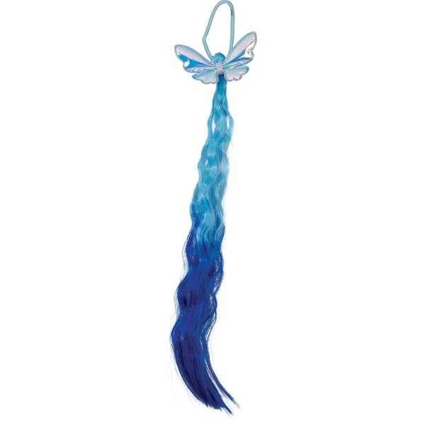 Mechón azul con mariposa de 35 cm - Imagen 3