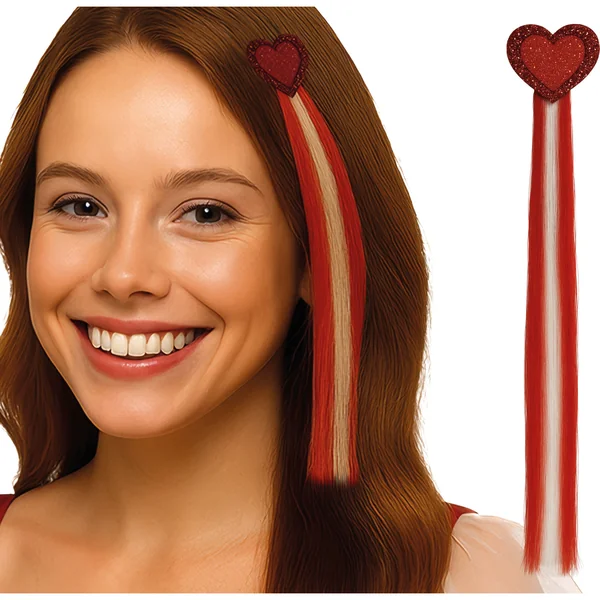 Mechón de pelo de corazón de 40 cm