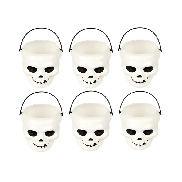 Mini cubos de calaveras de 6 x 7 cm - 6 unidades