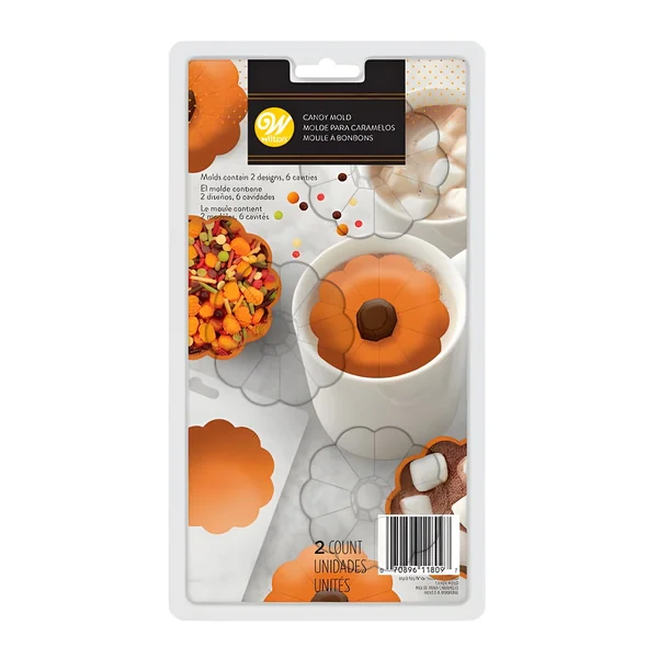 Molde de calabaza para chocolate - Wilton - 6 cavidades