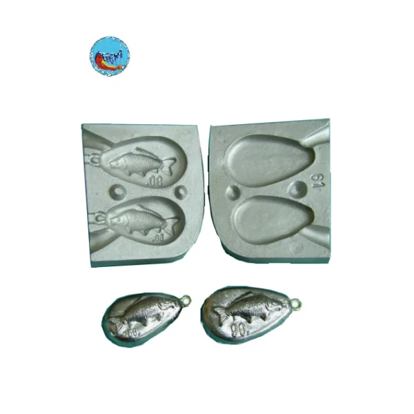 Molde Plomos Medallon Carpa M61