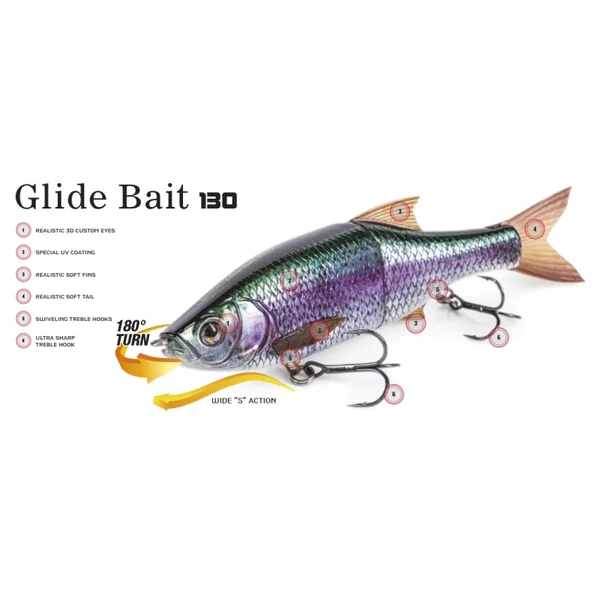 MOLIX GLIDE BAIT 130SS HOLO SHINER 485 - Imagen 2