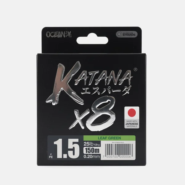 Multifilamento Ocean Katana x8 25Lb 0.20 - 150 m / Leaf Green