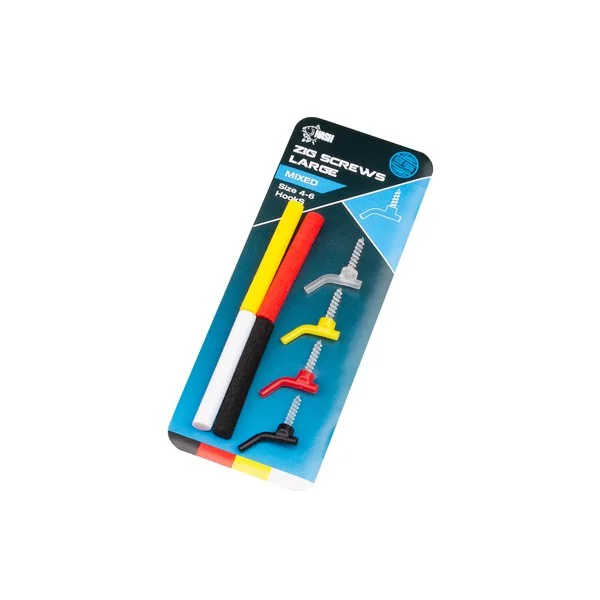 Nash Zig Screw Kit Mixed Colours Large (4 piezas)
