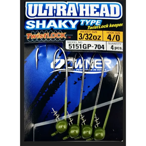 OWNER SHAKY HEAD GREEN PUMPKIN - Imagen 2