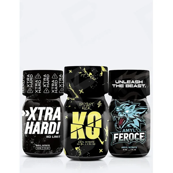 Pack de 3 poppers extra fuertes