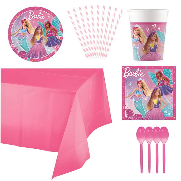Pack para fiesta de Barbie - 8 personas