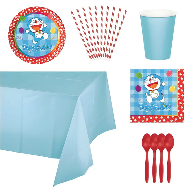 Pack para fiesta de Doraemon - 8 personas