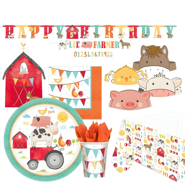 Pack para fiesta de La Granja Feliz - 8 personas