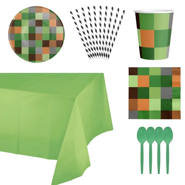Pack para fiesta de Minecraft - 8 personas