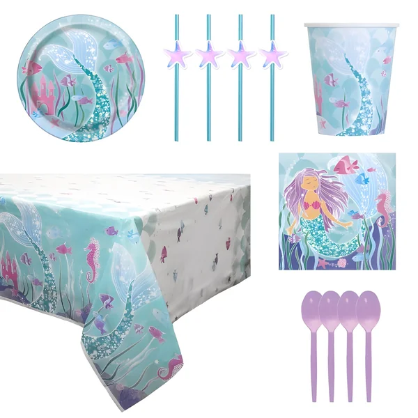 Pack para fiesta de sirenas - 15 personas