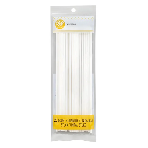 Palitos para cake pops de 20 cm - Wilton - 25 unidades