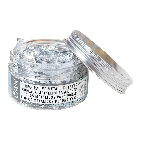 Pan de oro plateado de 100 ml - Sizzix - Imagen 2