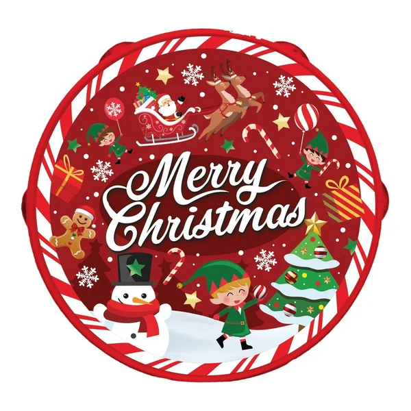 Pandereta de Merry Christmas de 13 cm