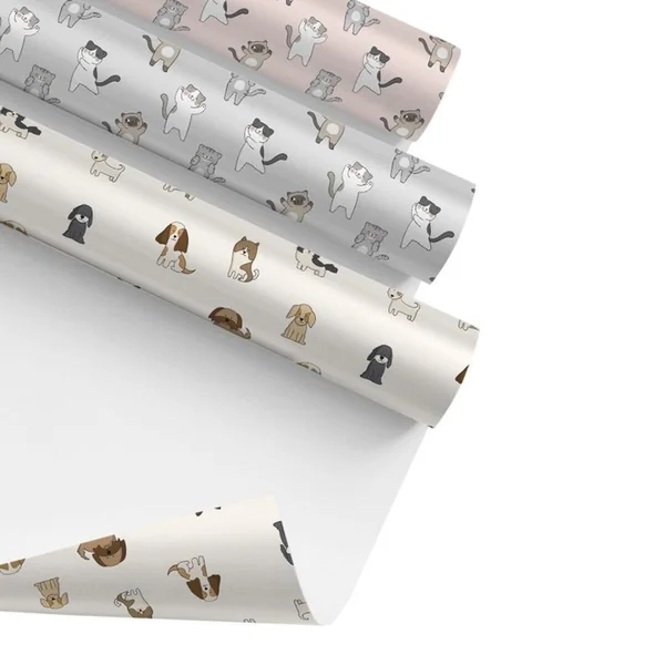Papel de regalo de mascotas - 1 unidad