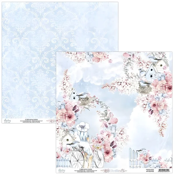 Papel de scrapbooking de Elodie primavera - Mintay papers - 1 hoja