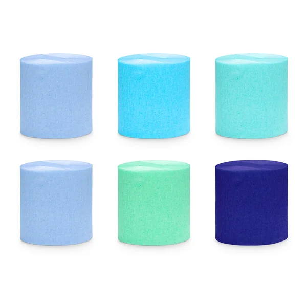 Papel pinocho en tonos azules de 10 m - 6 unidades