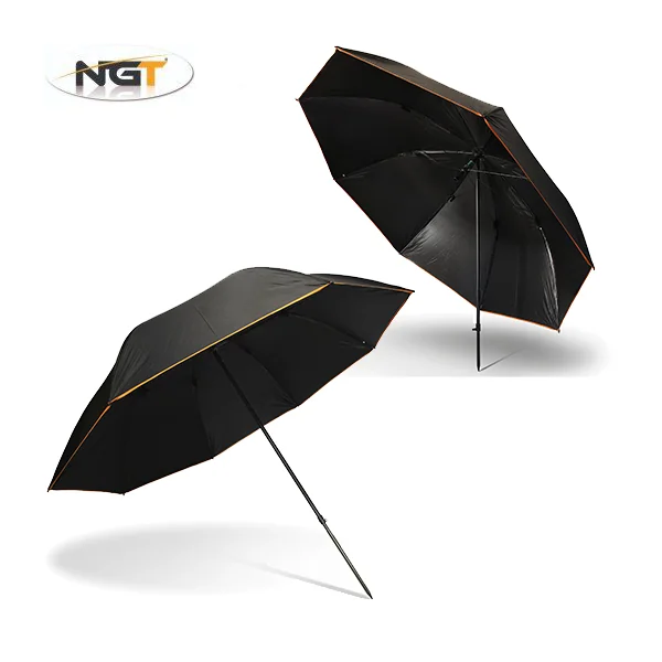 Paraguas NGT 50' Deluxe Match Fishing Black Brolly