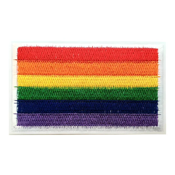Parche de arcoíris rectangular