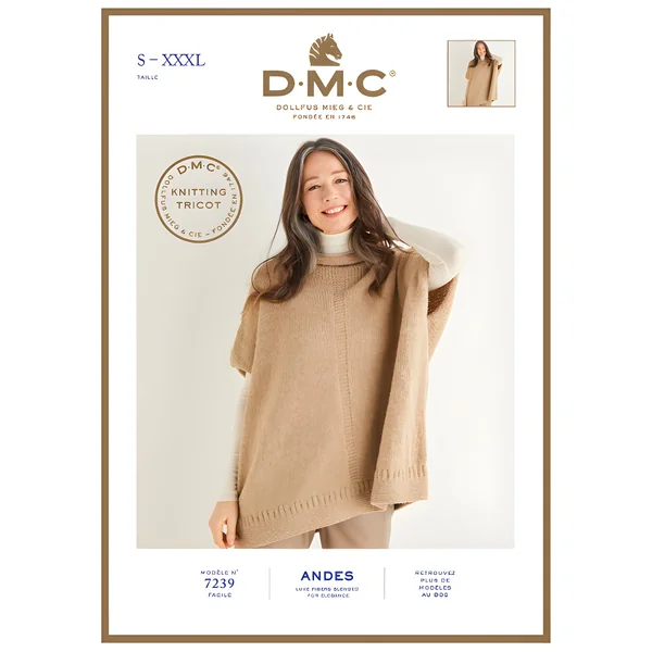 Patrón de Kniting Tricot Andes nº 7239 - DMC