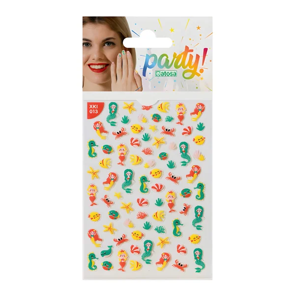Pegatinas para uñas de animales marinos